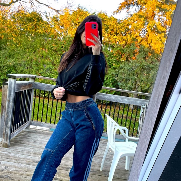 Adidas By Alexander Wang Black Logo Crew - Picture 10 of 10